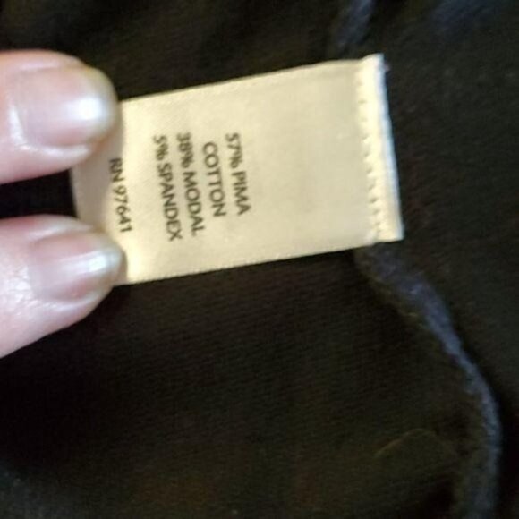 J. Jill Pure Jill Black Hooded Sz. M Cardigan - Picture 5 of 8